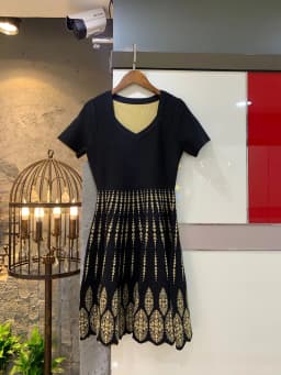 Wholesale Women's Black Jacquard High-end Luxury Fashion Ball Gown Celebrity Cocktail Party Bandage Dress