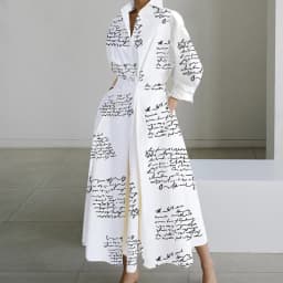 Autumn Maxi Dresses For Women Fashion Turn Down Collar Long Sleeve Party Dress Women Casual Long Dress 2023