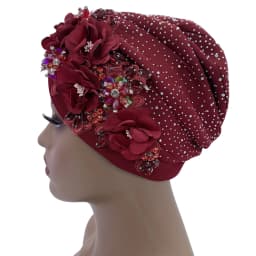 2024 Luxury Rhinestone Turban Cap for Women Afrcian Geles Headtie Ready Nigeria Auto Gele Female Head Wraps Bonnet Turbante