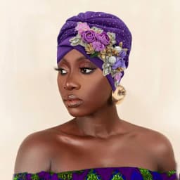 2024 Luxury Rhinestone Turban Cap for Women Afrcian Geles Headtie Ready Nigeria Auto Gele Female Head Wraps Bonnet Turbante