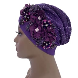2024 Luxury Rhinestone Turban Cap for Women Afrcian Geles Headtie Ready Nigeria Auto Gele Female Head Wraps Bonnet Turbante