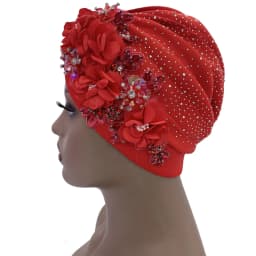 2024 Luxury Rhinestone Turban Cap for Women Afrcian Geles Headtie Ready Nigeria Auto Gele Female Head Wraps Bonnet Turbante