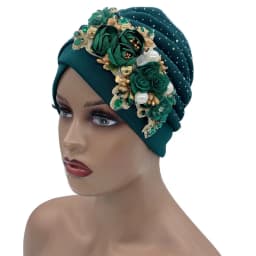 2024 Luxury Rhinestone Turban Cap for Women Afrcian Geles Headtie Ready Nigeria Auto Gele Female Head Wraps Bonnet Turbante