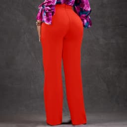 Women Shiny Yellow Capris Pants High Waist Trousers Office Work Lady Full Length Summer Bottoms Capris 2027 Spring Summer