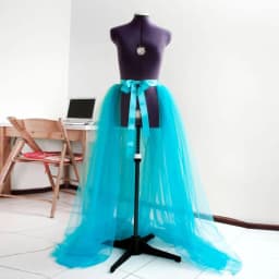 Steampunk Tulle Skirt 3 Layers Tutu Skirts Women Gothic Punk Sexy Lolita Cocktail Party Club Tie Up Ruffle Bustle Overskirts