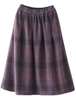 Amax LuluE Winter Fashion Streetwear Womens Loose Plaid Classic Vintage Leisure Skirts Females Luxury Elegant Harajuku Clothes