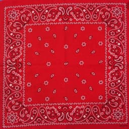 Fashion Hip Hop 100% Cotton Bandana Square Scarf Cashew Black Red Paisley Headband Print Hijab For Women/Men/Boys/Girls 55x55cm