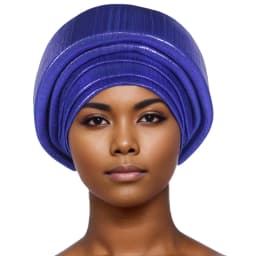 Shining Women's Turban Cap Multilayer African Head Wraps Headtie Female Wedding Party Headpiece Daily Headscarf