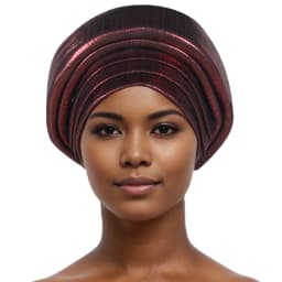 Shining Women's Turban Cap Multilayer African Head Wraps Headtie Female Wedding Party Headpiece Daily Headscarf