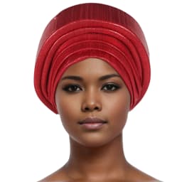 Shining Women's Turban Cap Multilayer African Head Wraps Headtie Female Wedding Party Headpiece Daily Headscarf