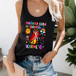 Vest T-shirt Manana Sera Bonito Bichota Karol G T Shirt Women Tank Top Woman Graphic T Shirts O Neck Tee Trendy Clothing