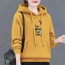 Spring Autumn Hooded Sweatshirt Women's Fashion Printed Large Size Hoodies Pullovers Ladies Loose Sweatshirt Coat Fleece Tops