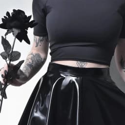 Fashion Women's Shinny Wet Look PVC Leather Pleated Skirt Solid Black A Line Party Clubwear Dance Mini Skirts Clothing