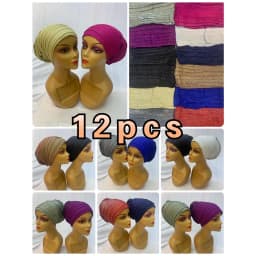 Wholesale Newest Elegant Turban Hats Women Cap Beaded For India Hat Scarfs Head Wrap Headband Girl Hair Accessories Lady Ca-66