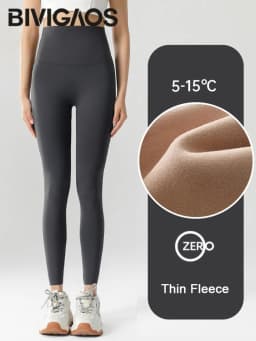 BIVIGAOS Women's Autumn Winter Thickened Alpaca Velvet Black Shark Leggings High Waist Slim Seamless Fleece Warm Leggings