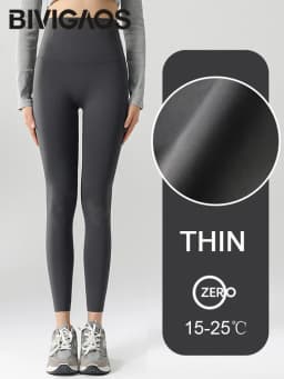 BIVIGAOS Women's Autumn Winter Thickened Alpaca Velvet Black Shark Leggings High Waist Slim Seamless Fleece Warm Leggings