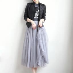 2024 Autumn Winter Vintage Tulle Skirt Women Elastic High Waist Mesh Skirts Long Pleated Tutu Skirt Female
