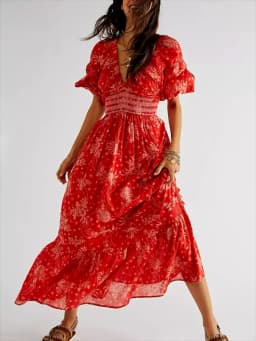 GypsyLady Floral Chic Boho Maxi Dress Navy V-neck Long Sleeve Spring Autumn Party Sexy Holiday Women Ladies Dresses Vestido New
