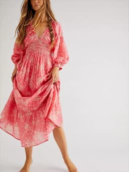 GypsyLady Floral Chic Boho Maxi Dress Navy V-neck Long Sleeve Spring Autumn Party Sexy Holiday Women Ladies Dresses Vestido New