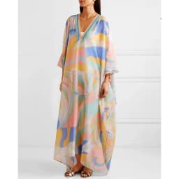 Women's Murah Kaftan Batik Cover Up Loose V-neck bohemian dress plus size Beach Dress Print Floral Maxi Dress