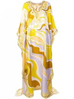 Women's Murah Kaftan Batik Cover Up Loose V-neck bohemian dress plus size Beach Dress Print Floral Maxi Dress