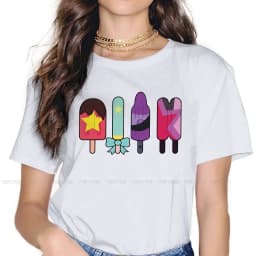 Steven Universe Animation Science Fiction TShirt for Woman Girl 5XL He Crystal Gems Soft Leisure Sweatshirts T Shirt Novelty