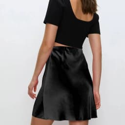 Elegant Satin Women Skirts Solid Side Zipper Faldas Mujer Ladies Casual Slim Chic Sexy Mini Skirt Korean Summer Clothes