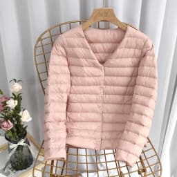 Schinteon Women Ultralight Down Jacket 90% White Duck Down Slim Coat Thin Inner Bottoming Short Garment Winte Autumn Outwear