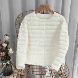 Schinteon Women Ultralight Down Jacket 90% White Duck Down Slim Coat Thin Inner Bottoming Short Garment Winte Autumn Outwear