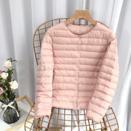 Schinteon Women Ultralight Down Jacket 90% White Duck Down Slim Coat Thin Inner Bottoming Short Garment Winte Autumn Outwear