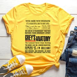 Grey's Anatomy Shirt Greys Anatomy Quotes T-shirt You Are My Person Shirt It's A Beautiful Day To Save Lives Shirt Graphic Tee
