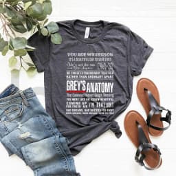 Grey's Anatomy Shirt Greys Anatomy Quotes T-shirt You Are My Person Shirt It's A Beautiful Day To Save Lives Shirt Graphic Tee