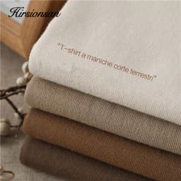 Hirsionsan Basic T Shirt Women 100% Cotton Short Sleeve Men's Tshirts Female Soft Jumper Female Summer Cusual O NeckTees