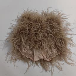 The Latest 100% Ostrich Feather Shorts Fashionable Sexy Comfortable Lace Fabric High Elasticity Suitable for Nightclubs Parties