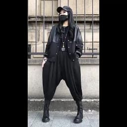 Amax luluE 2024 Spring Women Fashion Loose Vintage Faux Leather Cotton Jackets Ladies Luxury Punk Pu Coats Black Biker Outerwear