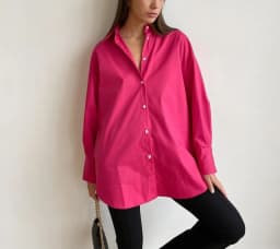 Women's Shirt Beautiful Cotton Oversized Candy Colors Shirts & Blouses Long SleevesSolid Green Blouses for Women Fashion 2026