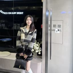 Vintage Women Suits New Fashion Plaid Woolen Coat Skirt 2 Piece Set Full  Elastic Waist  SLIM Girls Skirt Sets Luxury