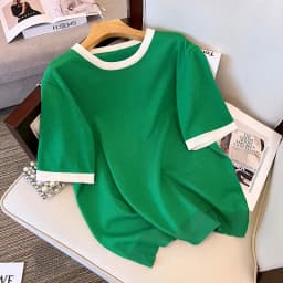 Plus Size 170Kg Women's Bust 160 Summer Loose Ice Silk Knitted Top Short Sleeve T-shirt Black Green 5XL 6XL 7XL 8XL 9XL 10XL