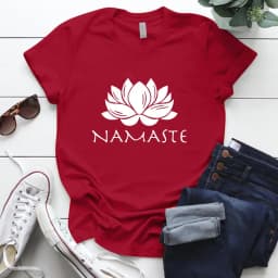 Namaste Letter Print Women T Shirt Short Sleeve O Neck Loose Women Tshirt Ladies Fashion Tee Shirt Tops Camisetas Mujer