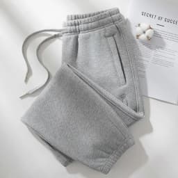 Casual Sweatpants Women's Fleece Thicken Straight Trousers Elastic Waist Streetwear Ladies Cotton Sport Pants Autumn Winter 2024