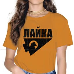 Kate Bishop 4XL TShirt for Girl Laika First Space Dog Creative Graphic T Shirt Stuff Ofertas
