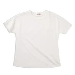 Maden Women's Japanese Style Tops Casual Ice Silk Cool T-shirt Summer Basic Round Neck Short Sleeve Top White Underlay Tees