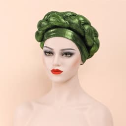 Shiny Diamonds Braid Turban Cap for Women Ready to Wear African Headtie Female Head Wraps Bonnet Turbante Mujer Muslim Hat