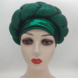 Shiny Diamonds Braid Turban Cap for Women Ready to Wear African Headtie Female Head Wraps Bonnet Turbante Mujer Muslim Hat