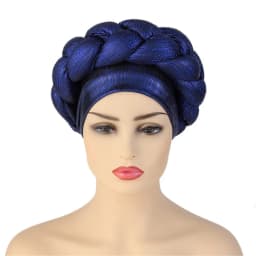 Shiny Diamonds Braid Turban Cap for Women Ready to Wear African Headtie Female Head Wraps Bonnet Turbante Mujer Muslim Hat