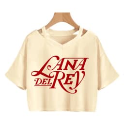 90s Y2k Funny Streetwear Crop Top Lana Del Rey Ldr Sailing T Shirt Cropped Women Vintage T-Shirt Female Tshirt