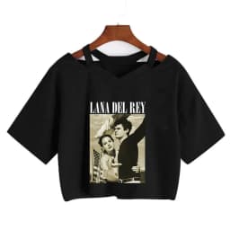 90s Y2k Funny Streetwear Crop Top Lana Del Rey Ldr Sailing T Shirt Cropped Women Vintage T-Shirt Female Tshirt