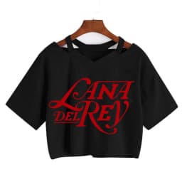90s Y2k Funny Streetwear Crop Top Lana Del Rey Ldr Sailing T Shirt Cropped Women Vintage T-Shirt Female Tshirt