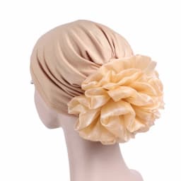 Big Flower Hijab Volumizing Scrunchie Muslim Inner Hijabs Islamic Under Scarf Cap