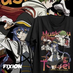 Mushoku Tensei – Trio GC Anime T Shirt Manga Gift For Anime Lover All Size Cotton